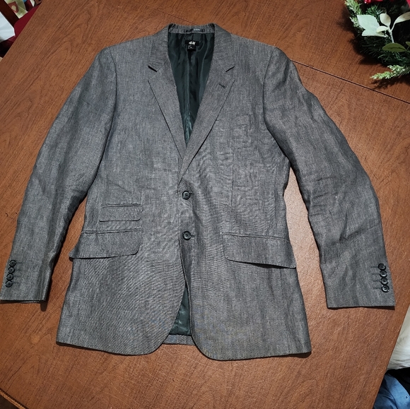 Men's Gray Blazer - Picture 2 of 10